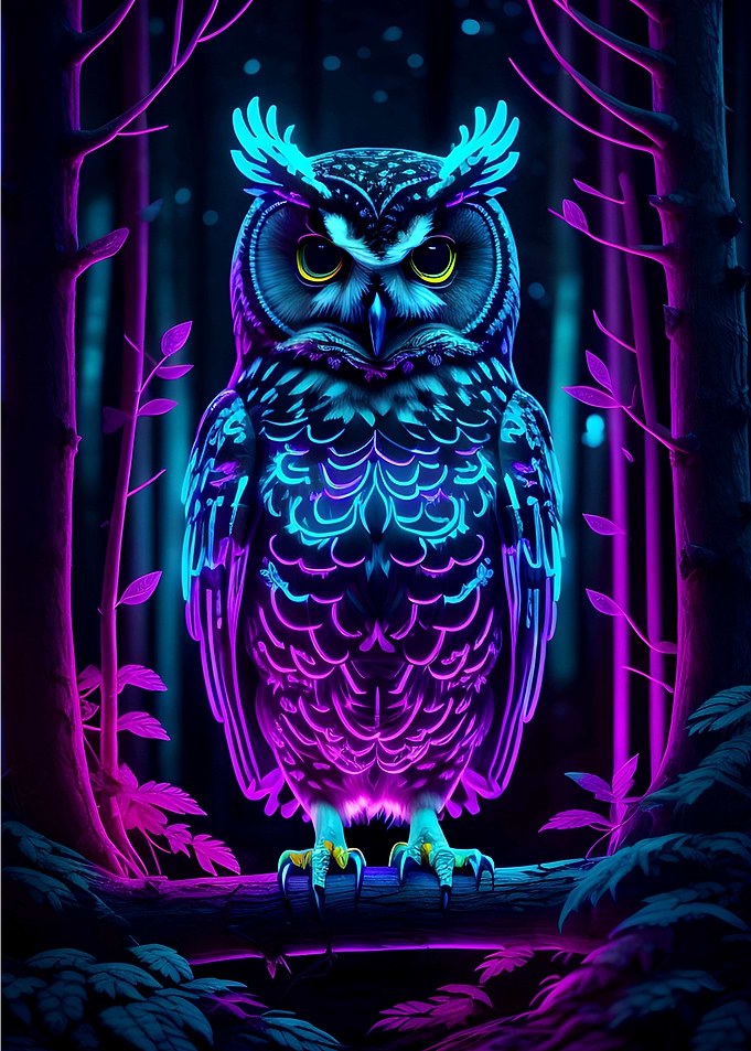 animal neon light