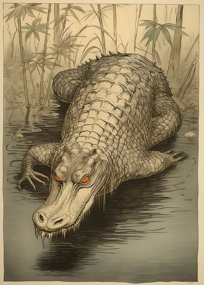 Crocodile Ukiyo e