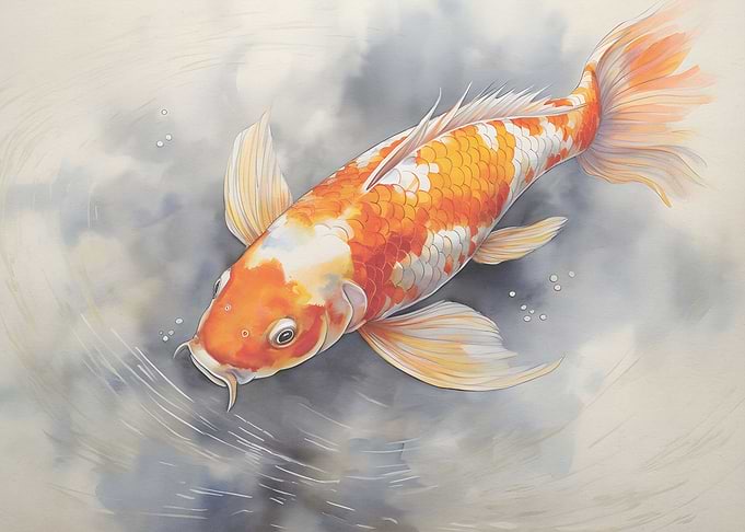 Calming Zen Koi Fish Japan