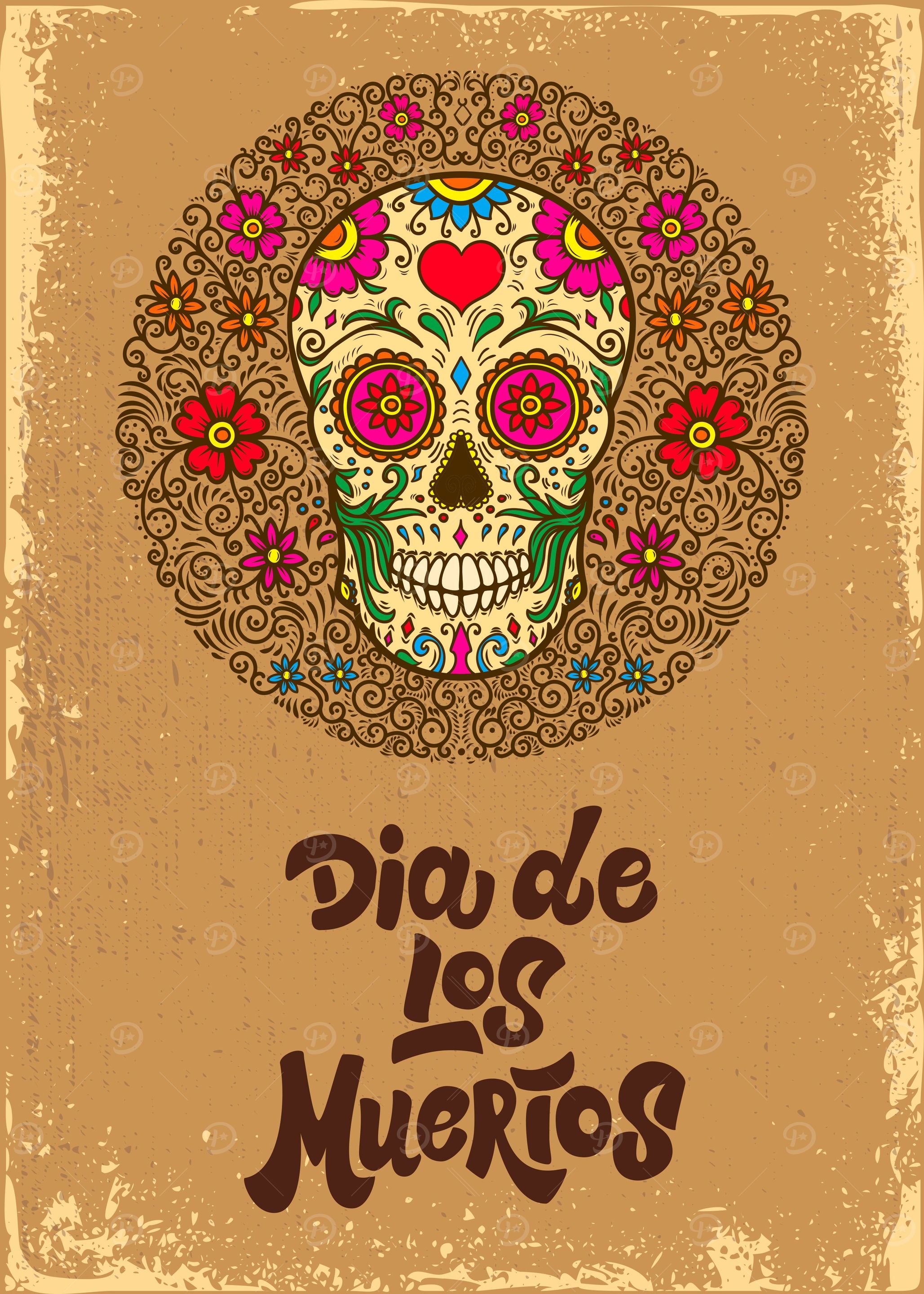 Mexican sugar skull