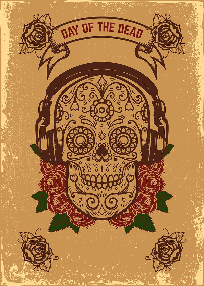 Mexican sugar skull