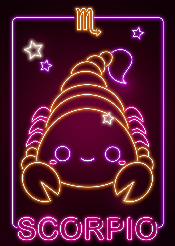 Kawaii Scorpio Sign