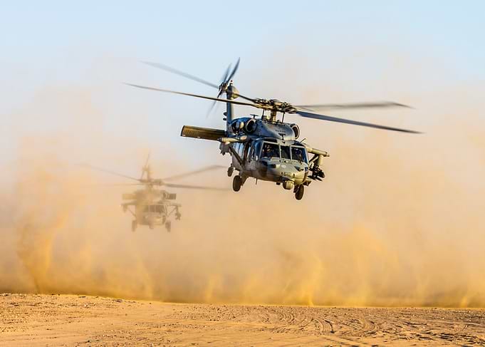 military helicopter