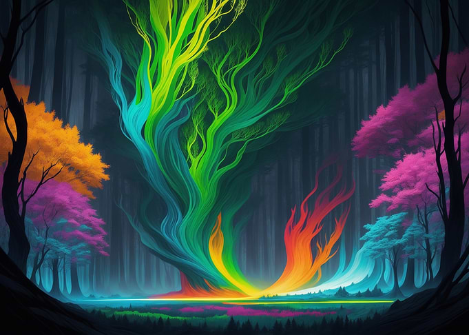 Rainbow Forest 04 Wide