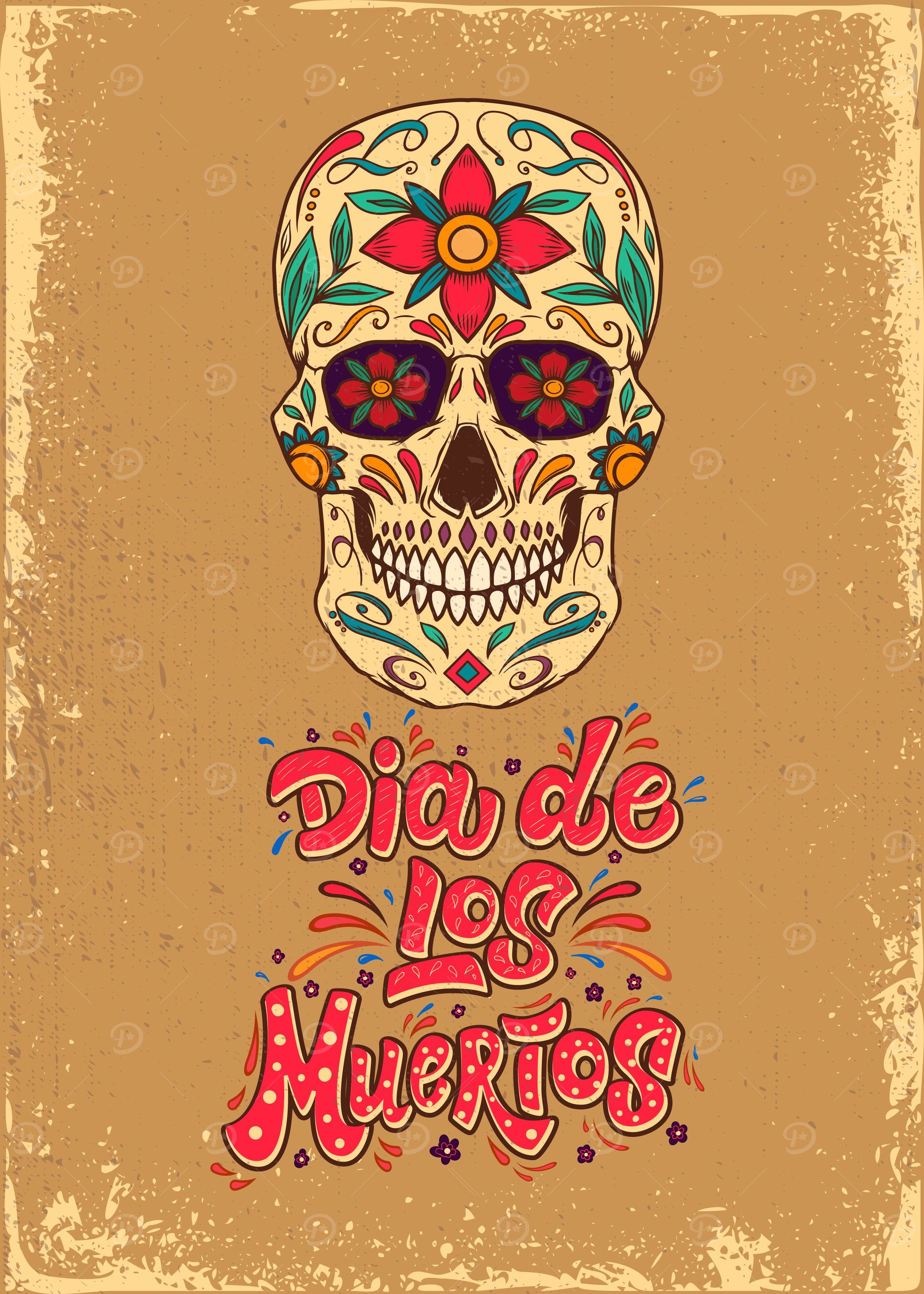 Mexican sugar skull