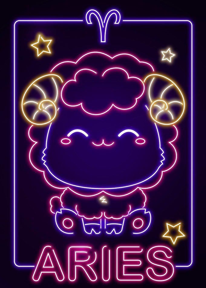 Kawaii Aries Sign