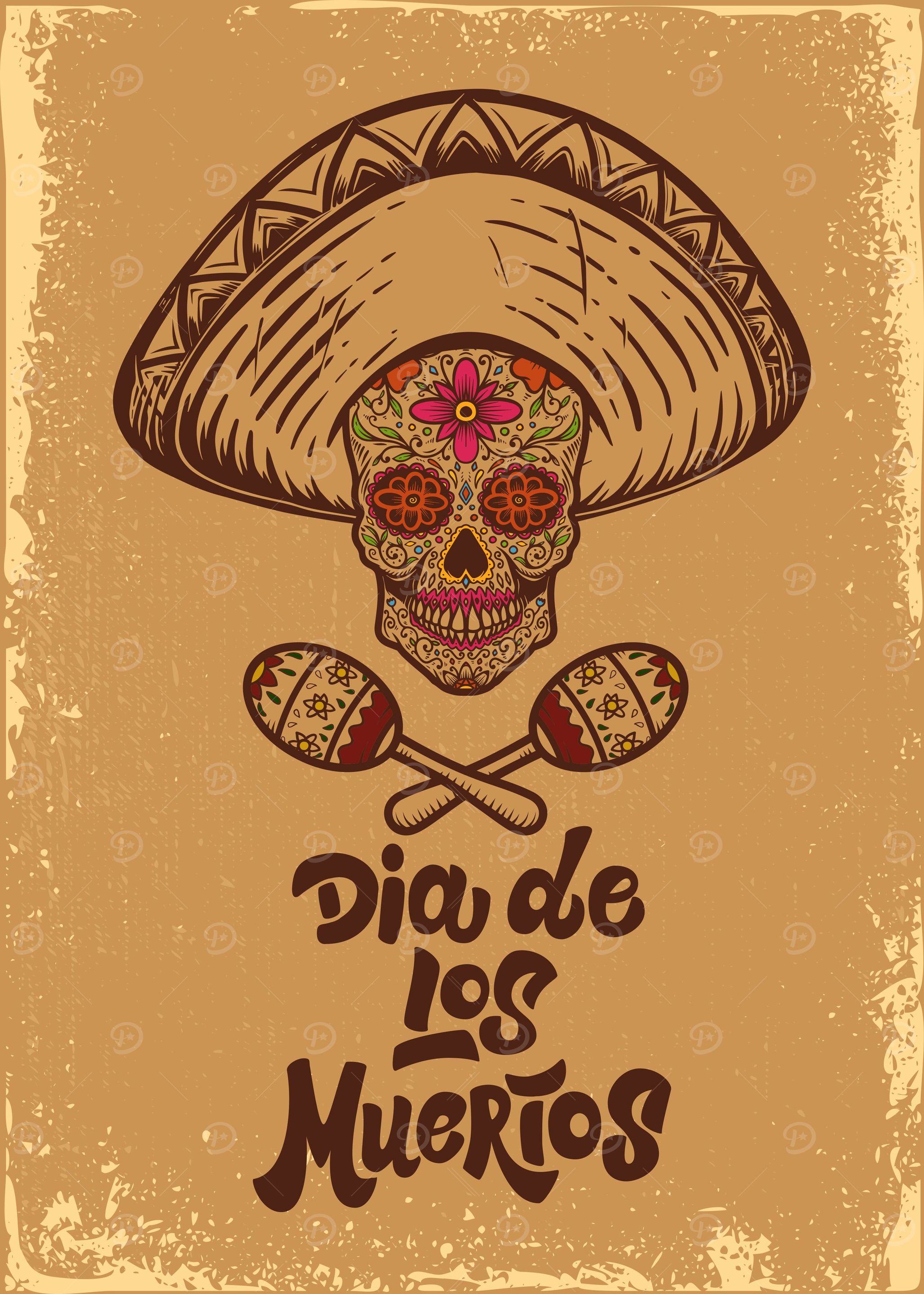 Mexican sugar skull