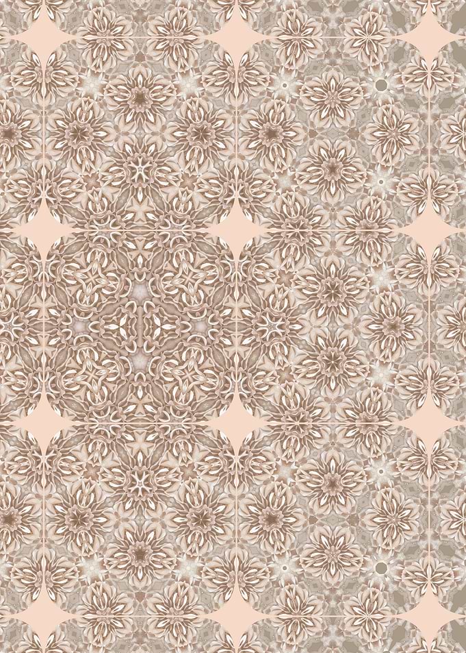 Vintage pink floral morph2