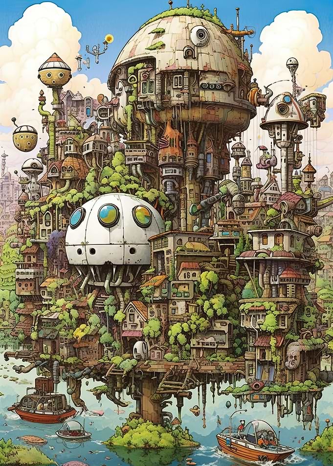 Steampunk city