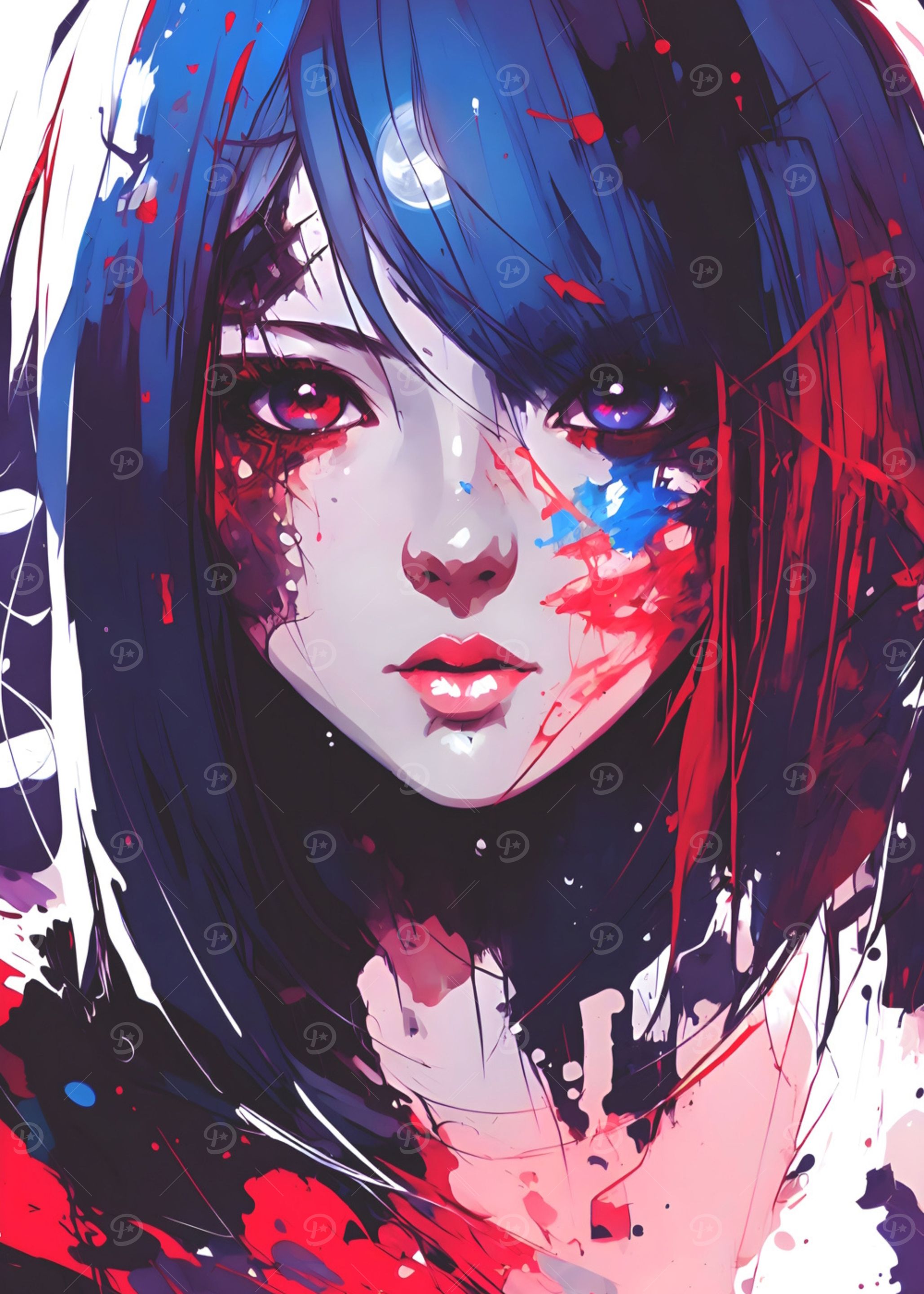Abstract Anime Girl