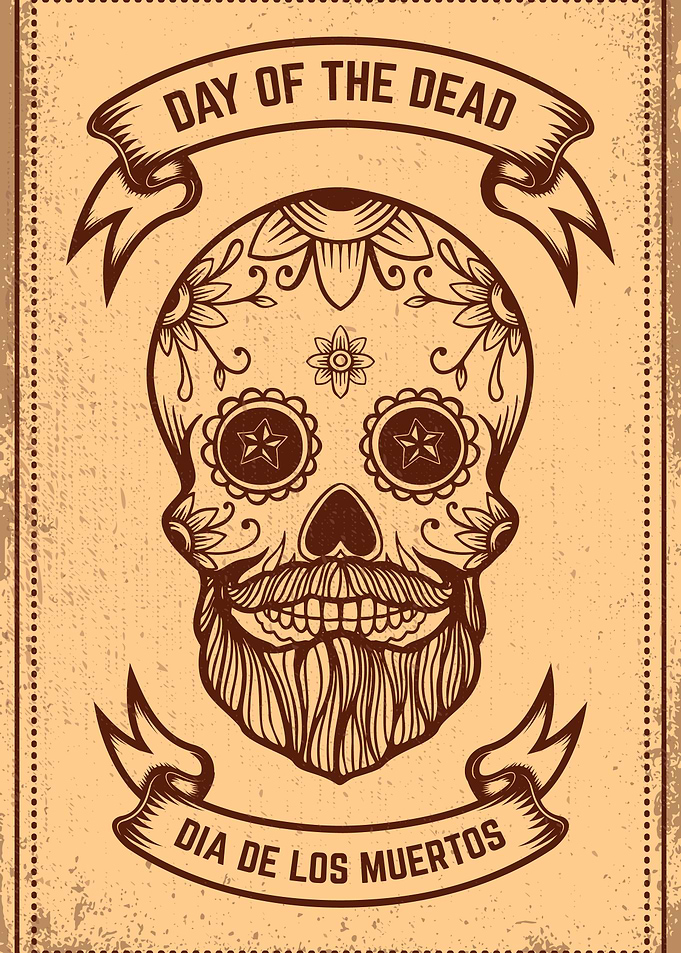Mexican sugar skull
