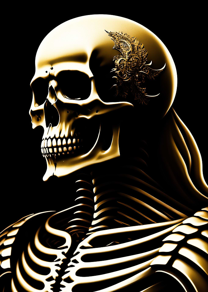 skeleton of smokey