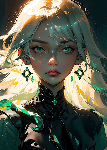The girl with green eyes