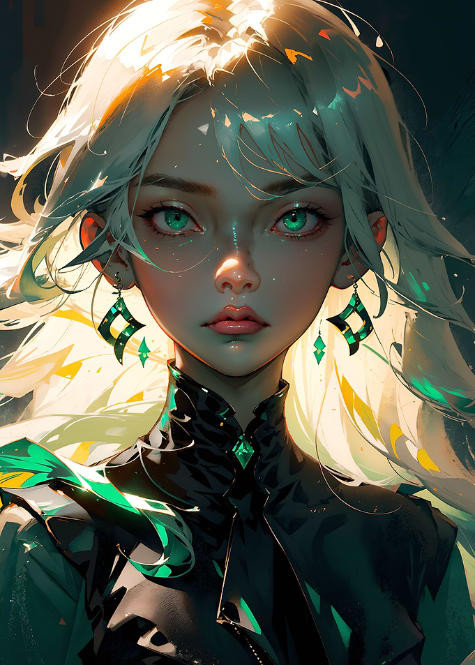 The girl with green eyes