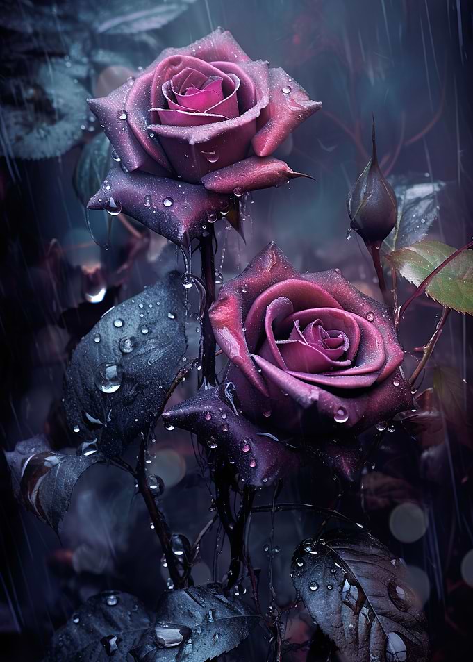 Red Roses In The Rain