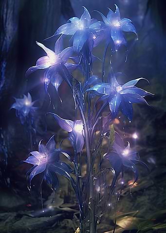 Gloomy Purple Flowers