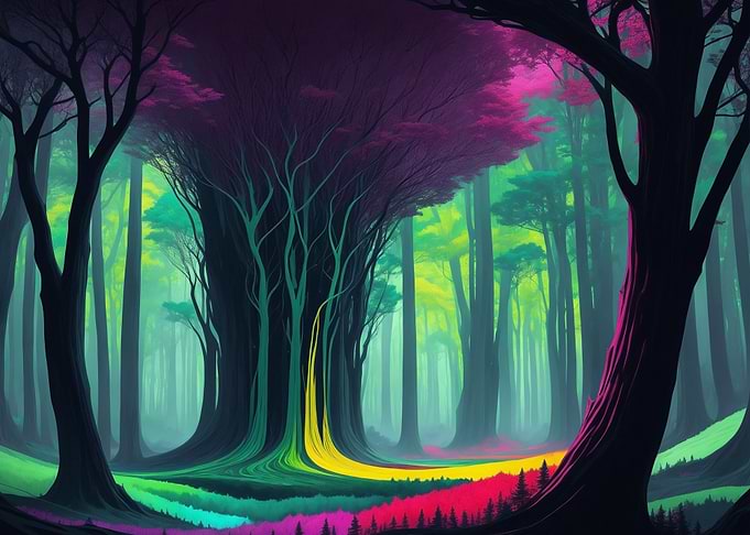 Rainbow Forest 03 Wide