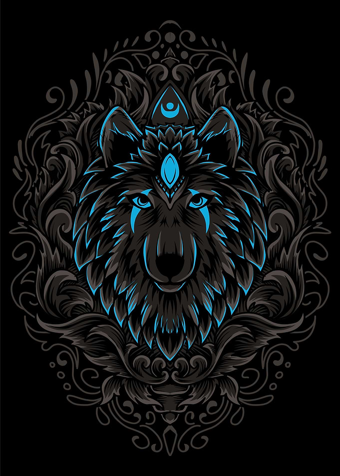 Black Lion Head