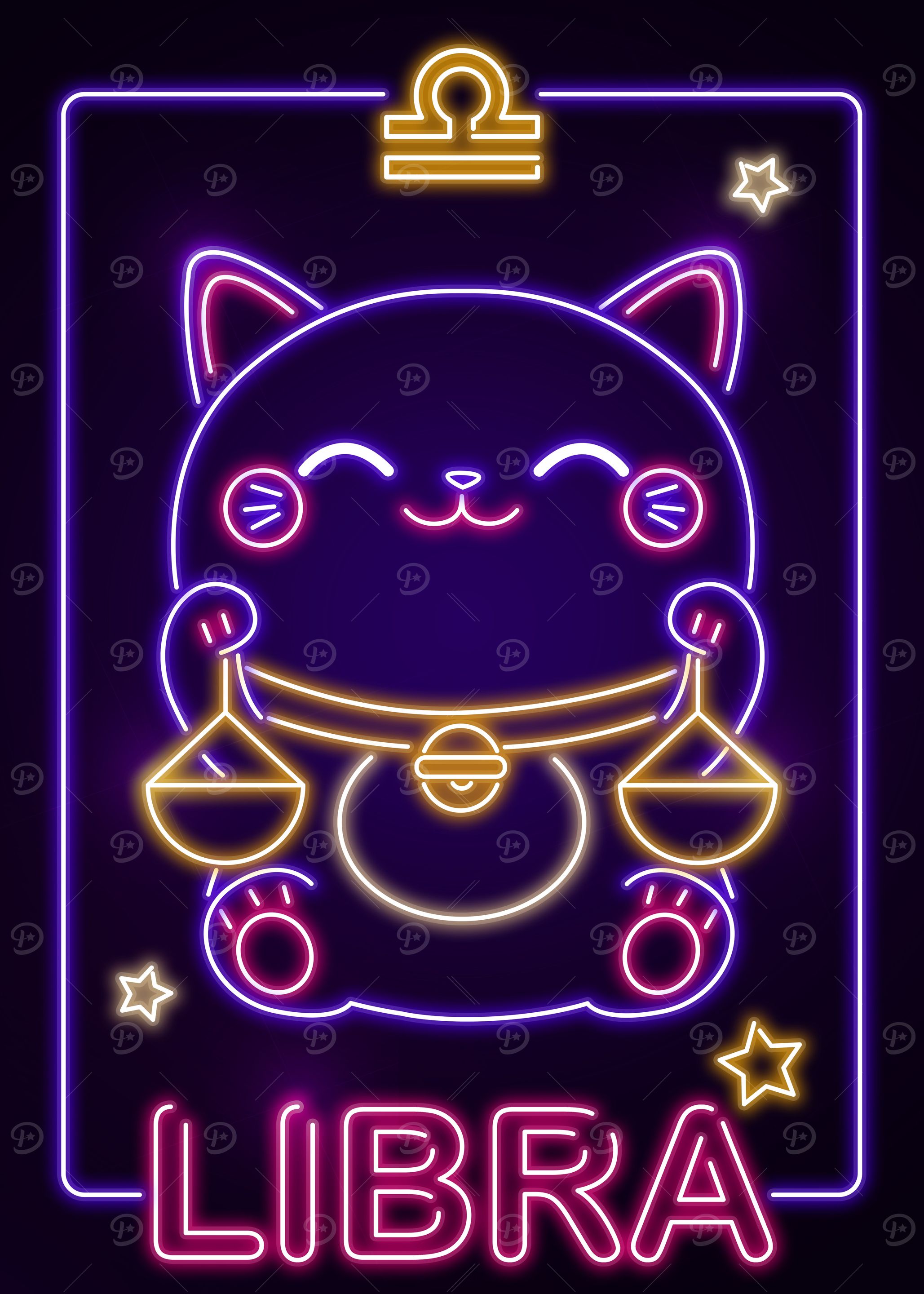 Kawaii Libra Sign