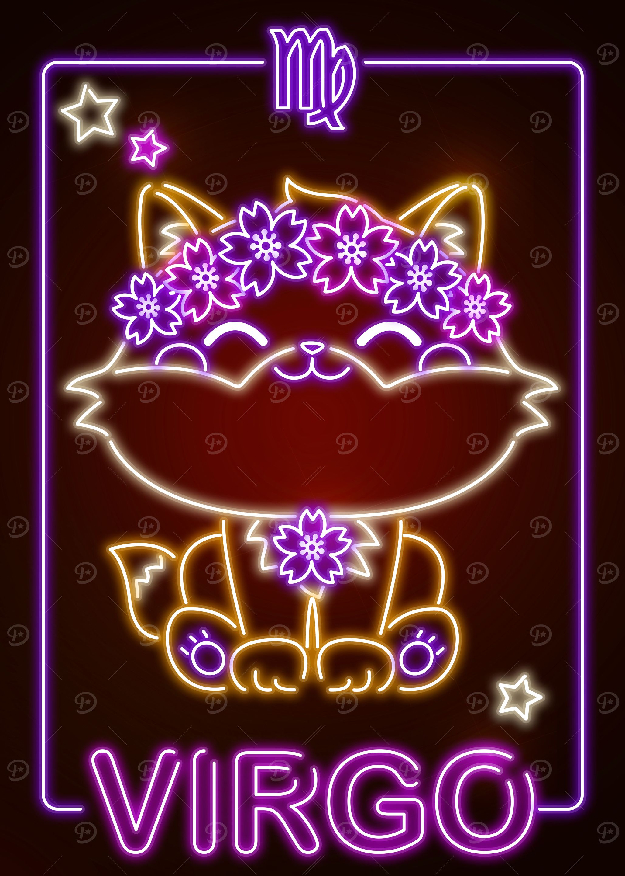 Kawaii Virgo Sign
