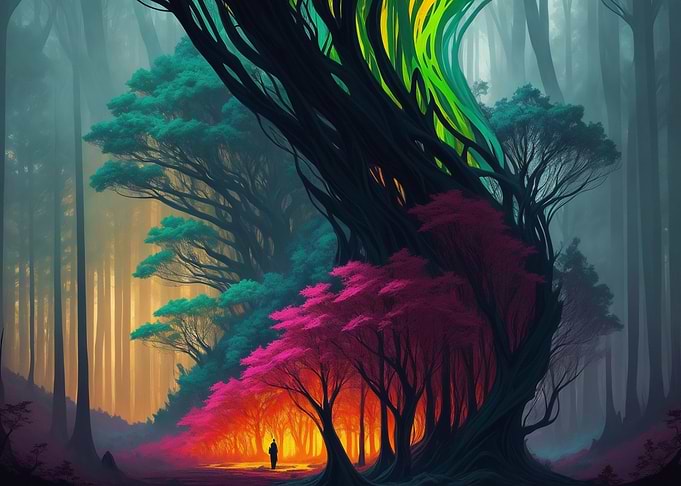 Rainbow Forest 02 Wide
