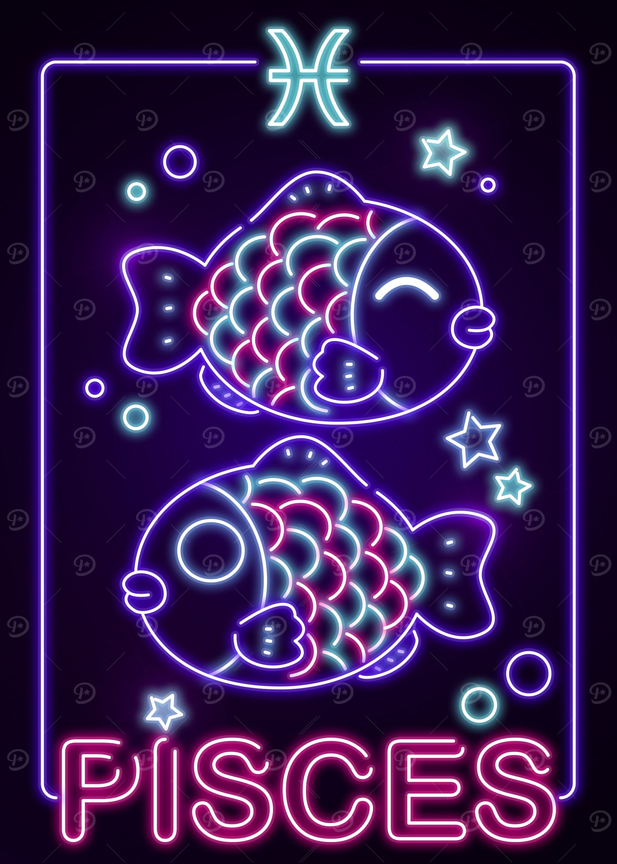 Kawaii Pisces Sign