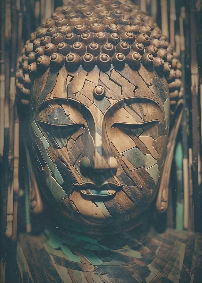 Zen Nature Wooden Buddha