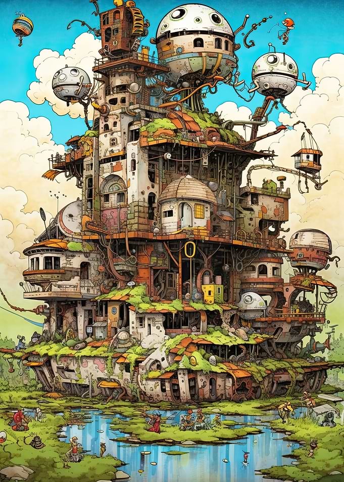 Steampunk city