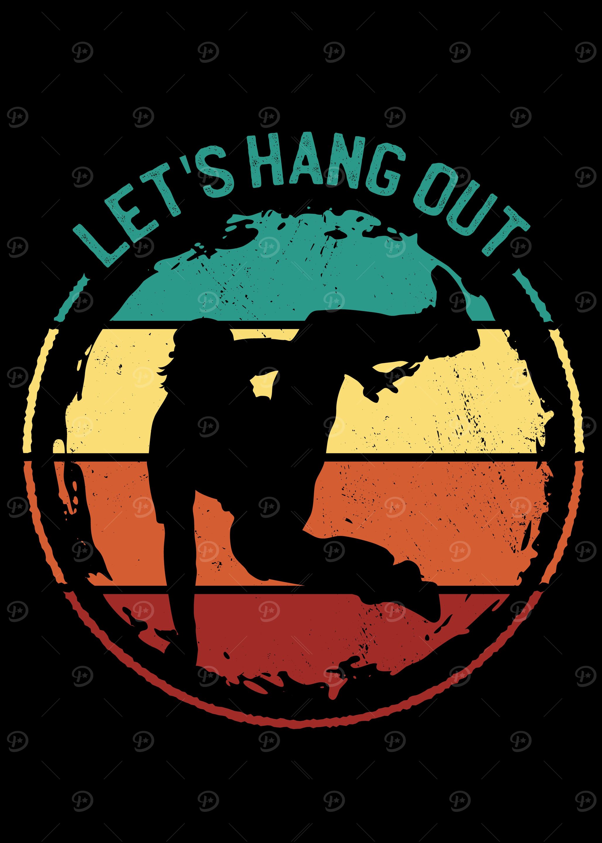 Parkour retro sunset quote