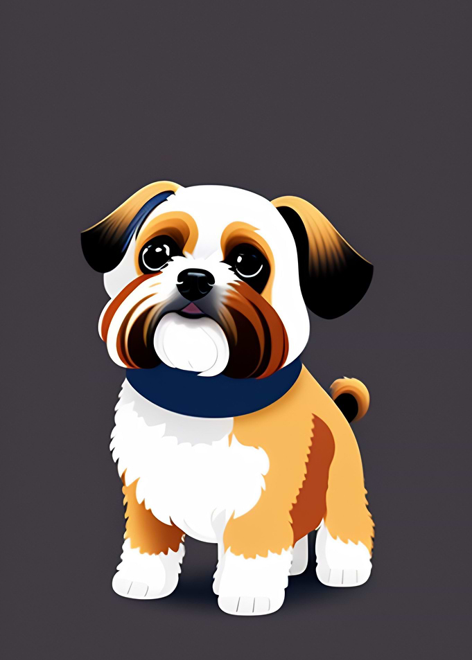 a cute dog
