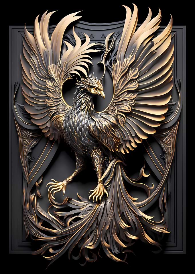 Silver Gold King Phoenix
