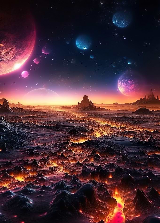 Colorful Cosmic Landscape