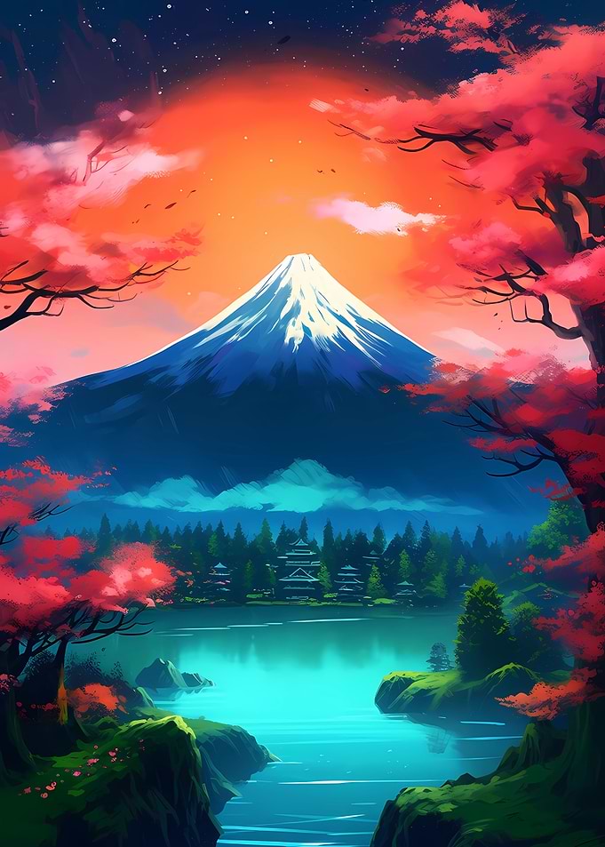 Sakura Mount Fuji