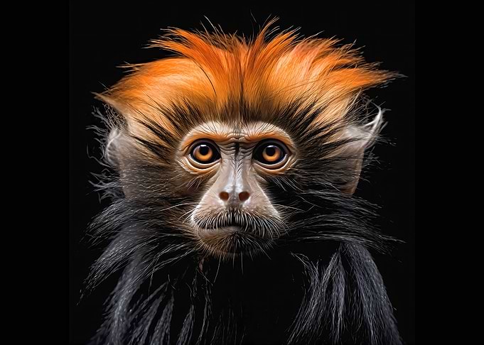 monkey portrait