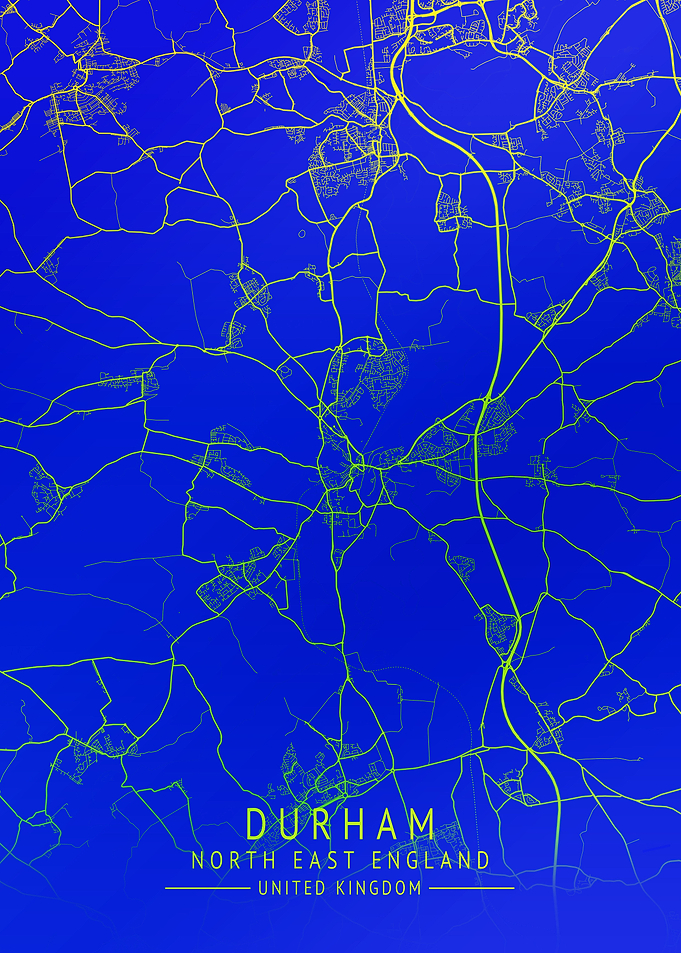 Durham UK City Map