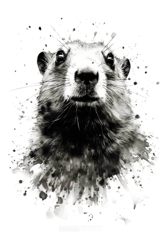 Marmot Watercolor Beauty
