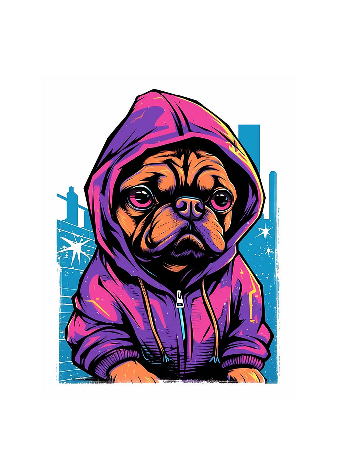 Pug Graffiti Pug Owner Pug