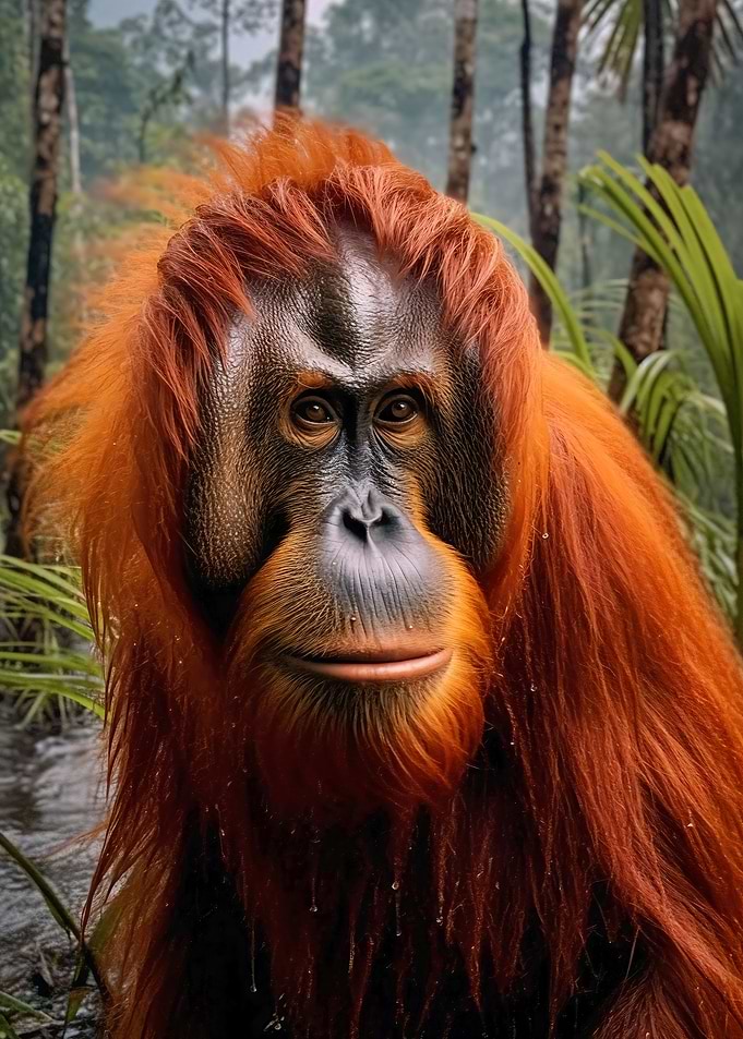 portrait orang utan