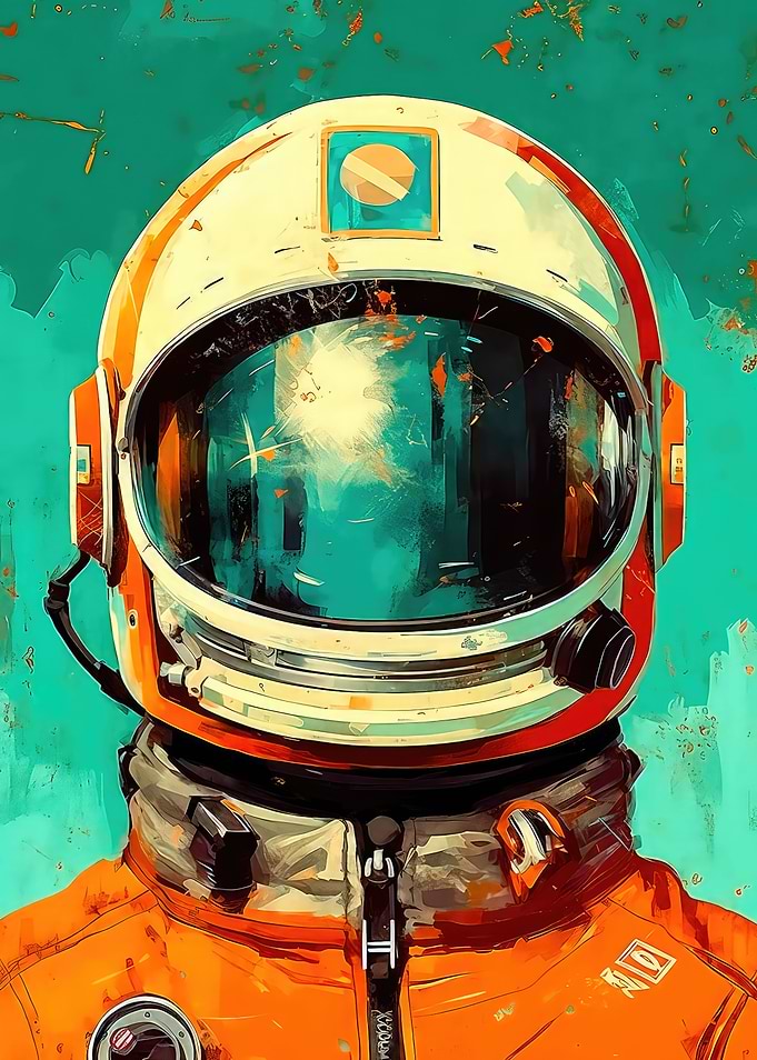 Retro Astronaut Helmet