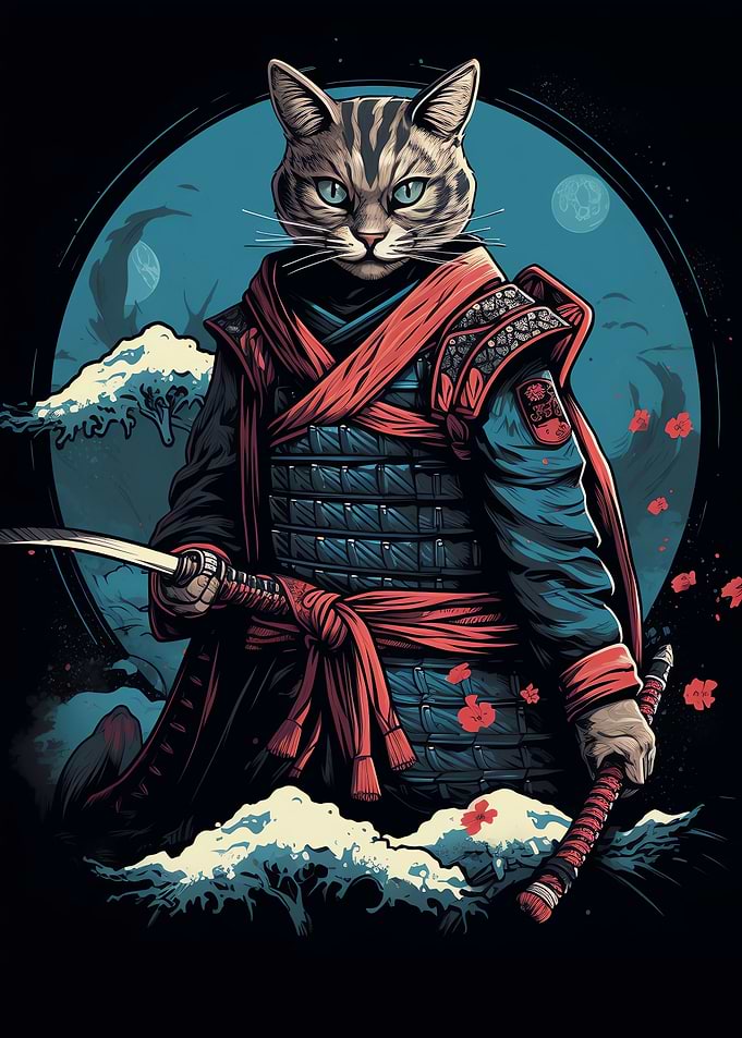 Samurai Cat Japanese