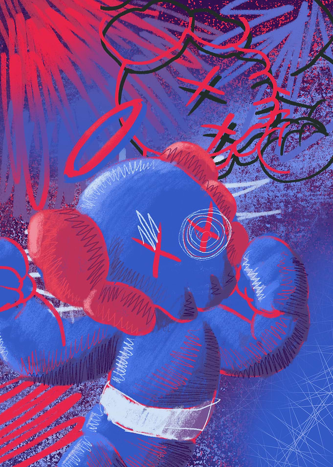 Unique abstract color kaws