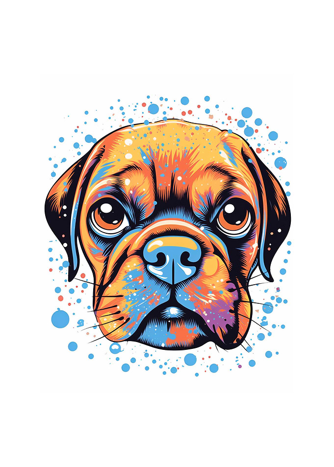 Pug Head Face Pug Owner