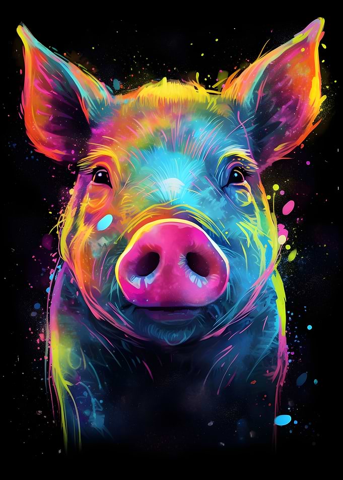 Neon Pig