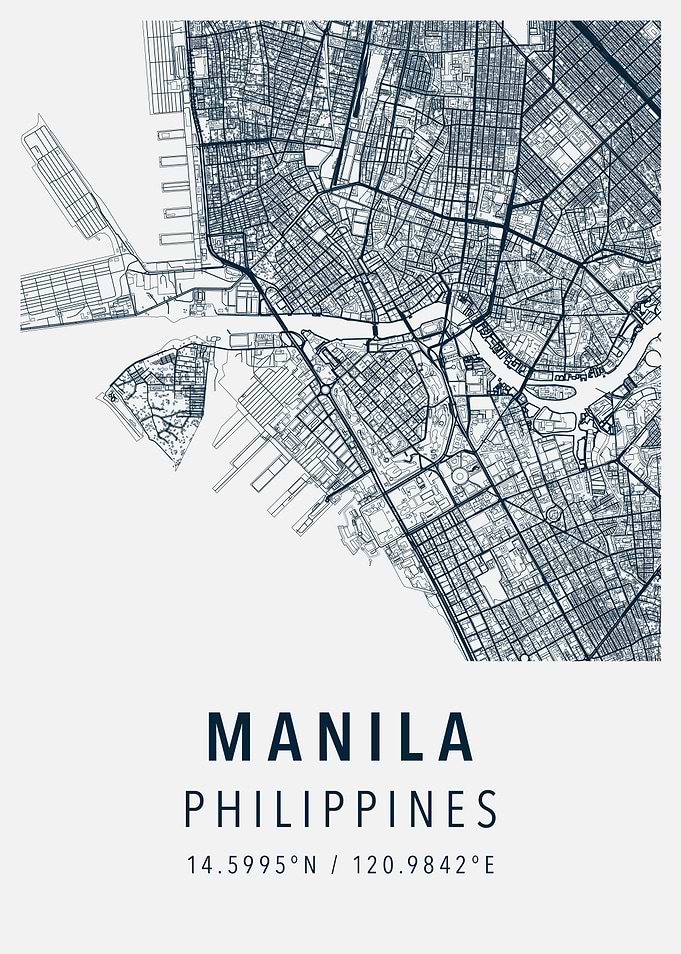 manila simple map