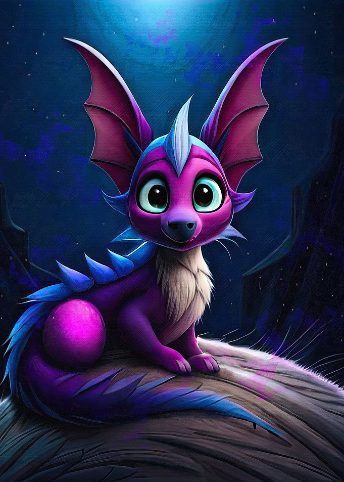 Girl Dragon with her egg