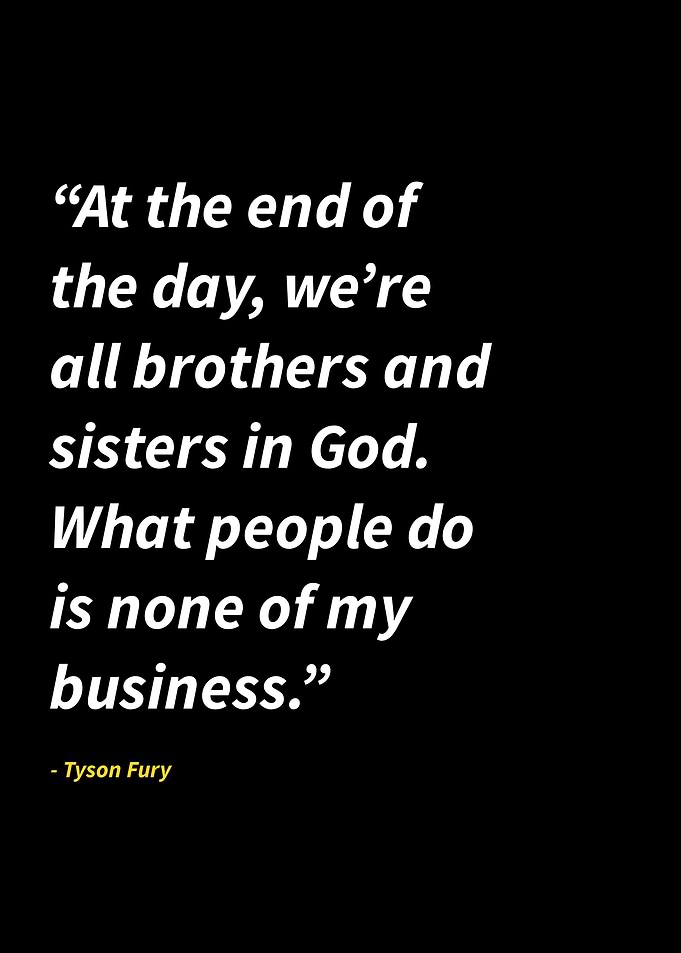 Tyson Fury quotes