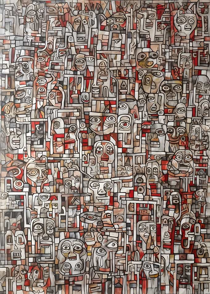 Abstract Crowd