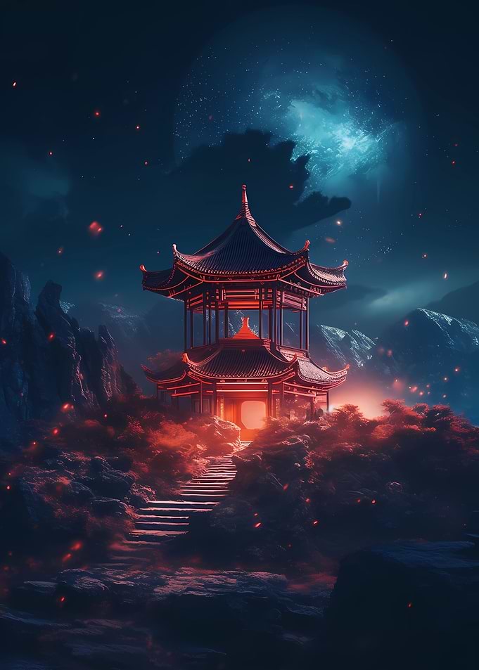 Enchanting Night in Japan
