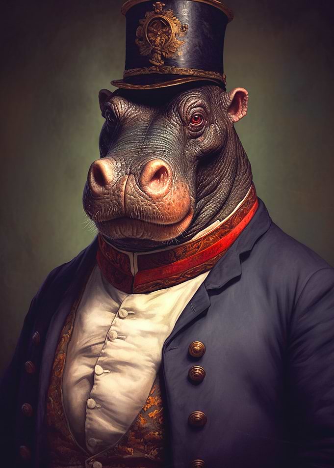 Hippo portrait