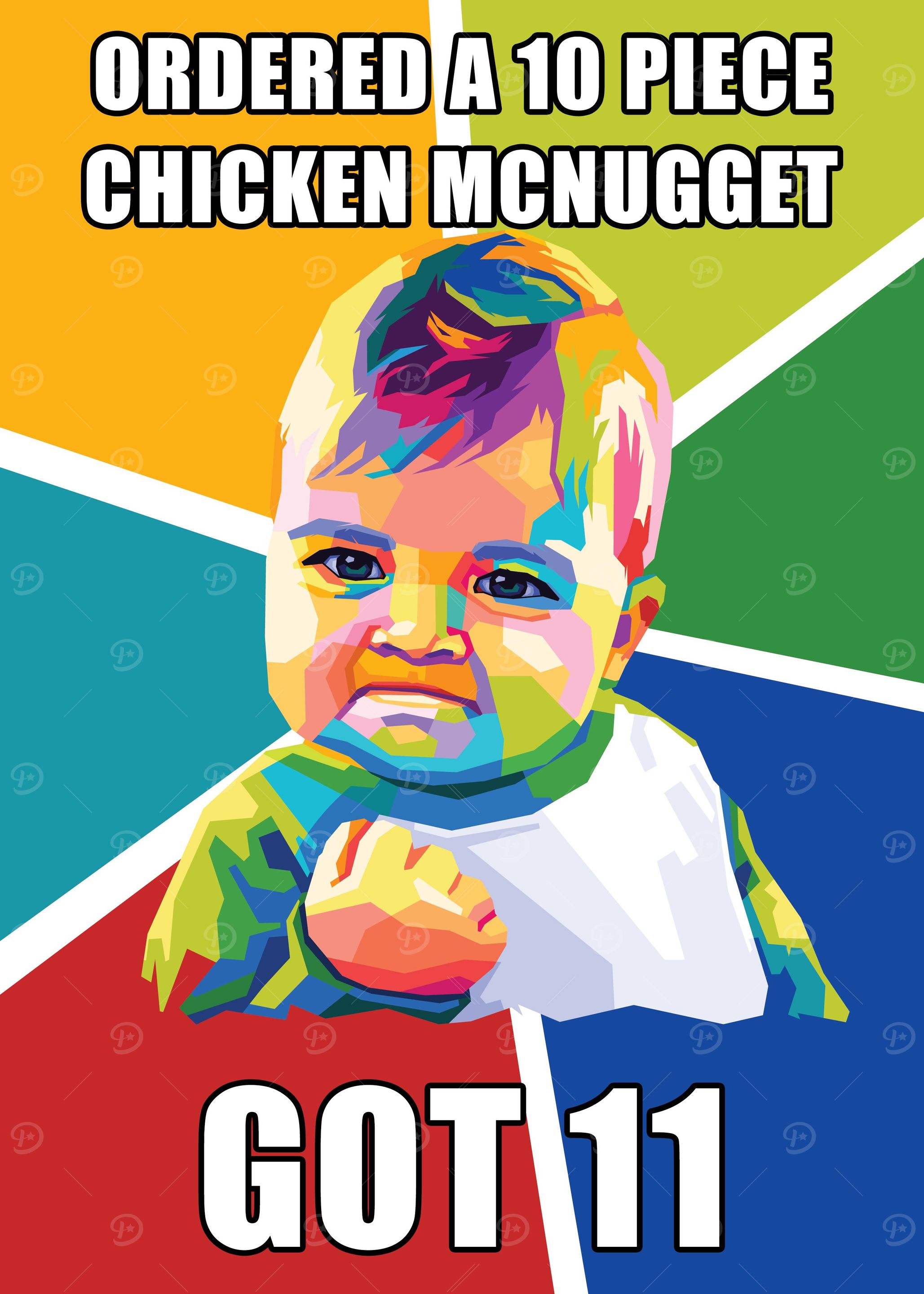 Kids Meme Wpap Pop Art